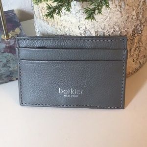 Botkier Gray Leather Card Case NWOT